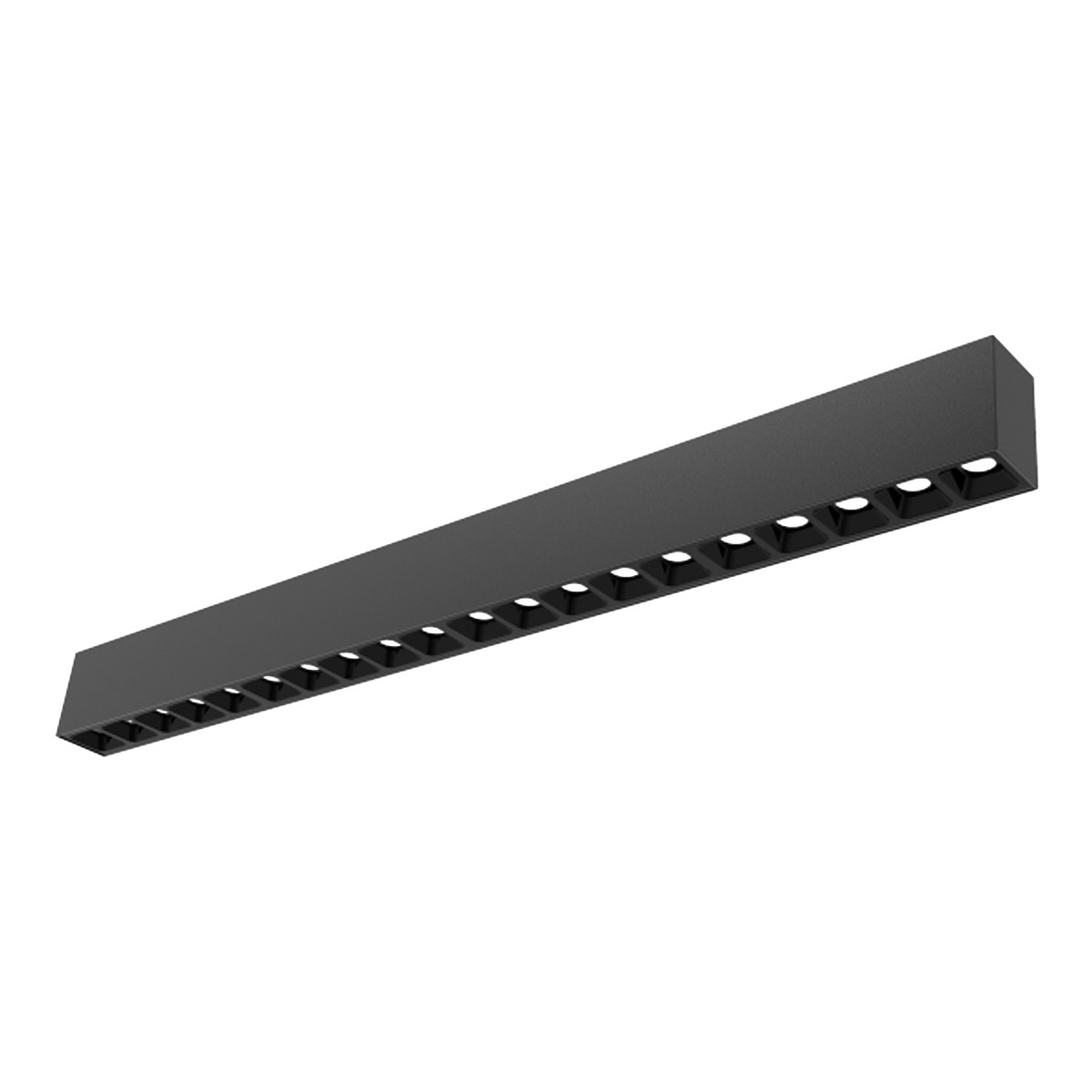Surface mounted LED linear light ceiling strip linear photo exhibition hall rectangular ceiling ligh