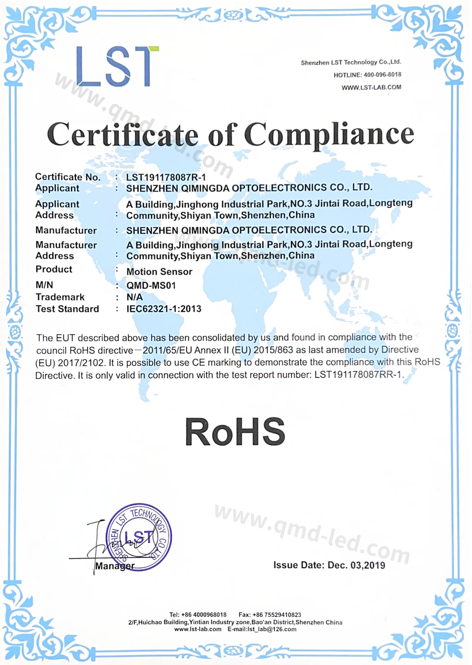 Our Certificates